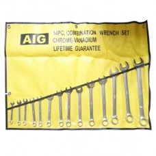 Black Hand Combination Wrench Set - 14pcs/Set - 8-24 mm - AIG